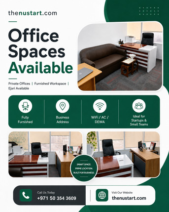 Dubai, Offices, AED 15500,  Premium Furnished Office Space For Rent In Dubai With Ejari