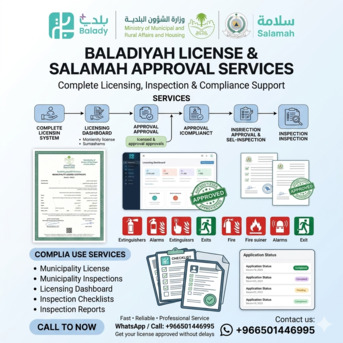 Al Malaz, Legal, Balady / Baladiya - Municipal Services - License: Issue, Renew, Modify & Baladiya Cards