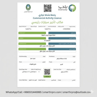 Al Malaz, Legal, Balady / Baladiya - Municipal Services - License: Issue, Renew, Modify & Baladiya Cards