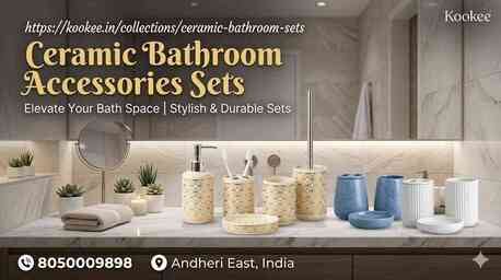 Mumbai, Health & Beauty Items, INR 895,  Elevate Your Space With Elegant Ceramic Bathroom Accessories Sets