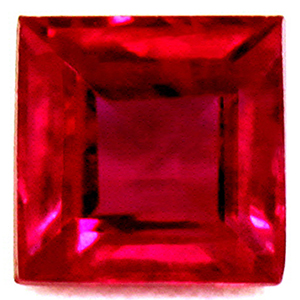 New York, Jewelry, USD 993,  0.42 Cts. Ruby For Sale Square Cut, AAA Quality