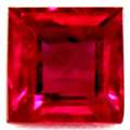 USD 993,  0.42 Cts. Ruby For Sale Square Cut, AAA Quality