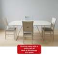 BHD 28,  🌍🌐Dinning Table With 4 Chsirs In Good Condition For Sale With Delivery