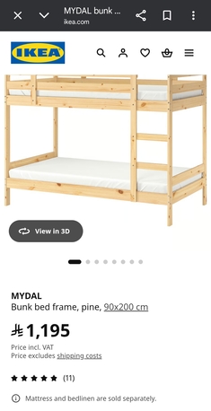 Riyadh, Furniture, SAR 150,  Kitchen Cabinets. Ikea Bunk Bed