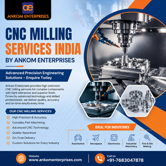 New Delhi, Business, CNC Milling Services India | Ankom Enterprises &ndash; Quote Now