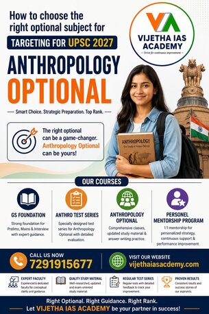 New Delhi, Lessons Offered, How To Choose The Right Optional Subject For UPSC 2027 | Anthropology Optional
