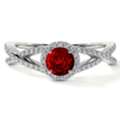 USD 4503,  AAAA Quality Natural Ruby Intertwined Band Ruby Rings For Women