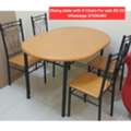 BHD 23,  ✅️ Dining Table With 4 Chairs For Sale In Good Condition With Delivery