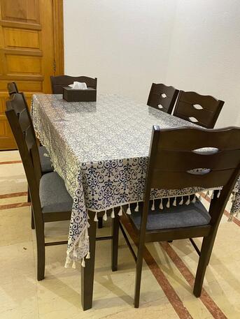 Al Aziziyah, Furniture, SAR 950,  Dining Table And Chairs In Very Good Condition