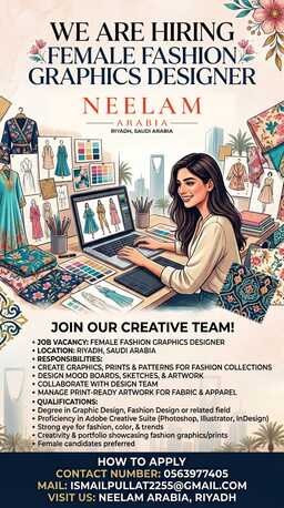Olaya, Jobs, Female Fashion Graphic Designer