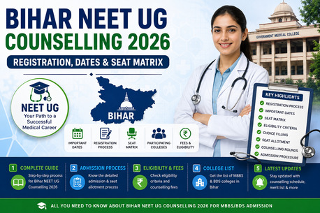 New Delhi, Counseling, Bihar NEET UG Counselling 2026: Eligibility, Fees & College List