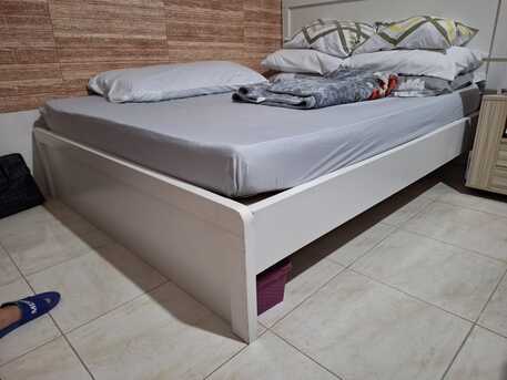 Khobar, Furniture, SAR 600,  Selling Bed Frame With Bed Foam Queen Sizr