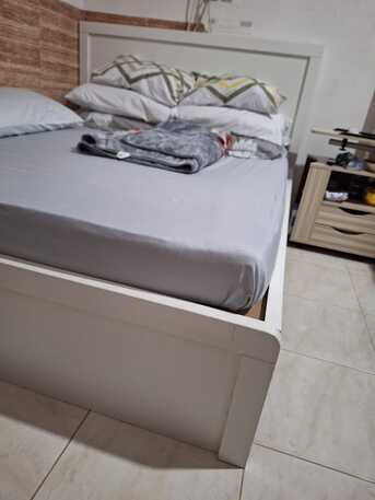 Khobar, Furniture, SAR 600,  Selling Bed Frame With Bed Foam Queen Sizr