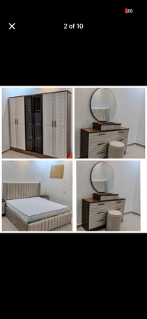 Al Malaz, Furniture, SAR 1850,  Sale Al  Size Bedroom Sets (90*190*120*190*180/200 200/200cm Availabale
