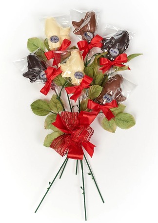 New York, Food, USD 50,  Long Stem Gourmet Chocolate Roses, 1/2 Dozen