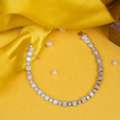 INR 3299,  Square Tennis Bracelet