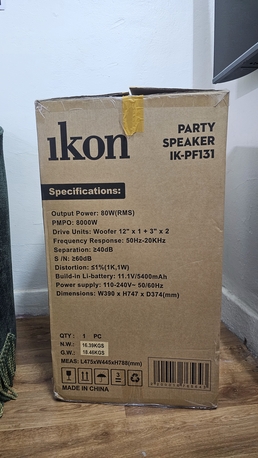Al Mazruiyah, Musical Instruments, SAR 450,  Party Speaker IK-PF131