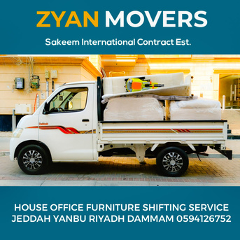 Jeddah, Labor/Moving, Zyan Movers In Jeddah Professional Pakistani Team For Home Office Furniture Shifting
