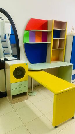 Jubail, Furniture, SAR 300,  Study Table For Kids With High Side Table, Stepper And Garment Steamer