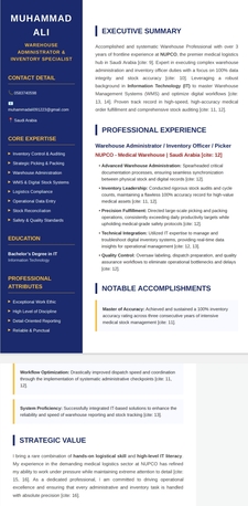 Riyadh, Job Seekers, Warehouse Admin, Picker Checker