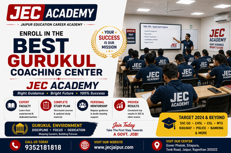 Jaipur, Jobs, Enroll In The Best Gurukul Coaching Center&mdash;JEC Academy