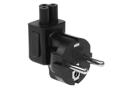 New York, Electronics, USD 3,  C5 To Europe CEE7/7 Power Plug Angled Adapter