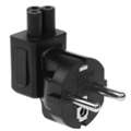 USD 3,  C5 To Europe CEE7/7 Power Plug Angled Adapter