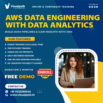 Hyderabad, Lessons Offered, Best AWS Data Engineering Training Institute | Visualpath