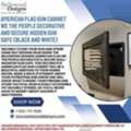 USD 139,  American Flag Hidden Gun Cabinet & Concealment Storage Sale