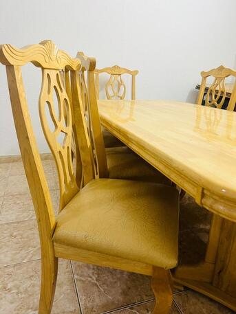 Al Suwaidi, Furniture, SAR 450,  Dining Table - 8 Chair - Good Condition