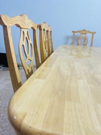 Al Suwaidi, Furniture, SAR 450,  Dining Table - 8 Chair - Good Condition