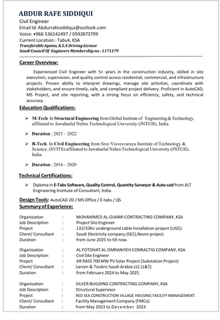 Riyadh, Job Seekers, Civil Engineer SEC Approved