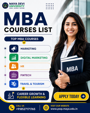 Noida, Education, MBA Courses List For Working Professionals In India