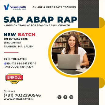 Hyderabad, Lessons Offered, Join The SAP ABAP RAP New BATCH Online On May 25th