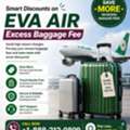Smart Discounts On EVA Air Excess Baggage Fee +1-888-212-0890