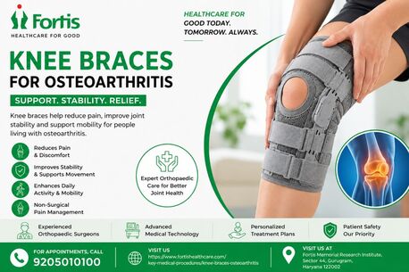 Gurugram, Medical, Knee Braces For Osteoarthritis | Fortis Healthcare