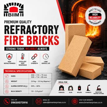 Faridabad, Materials, INR 120,  Strong And Durable Refractory Fire Bricks Dealer In Delhi