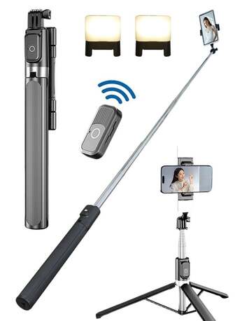 Sharjah, Electronics, AED 20,  Portable 27-inch Mobile Phone Tripod Stand With Wireless Remote Control And Extendable Tri