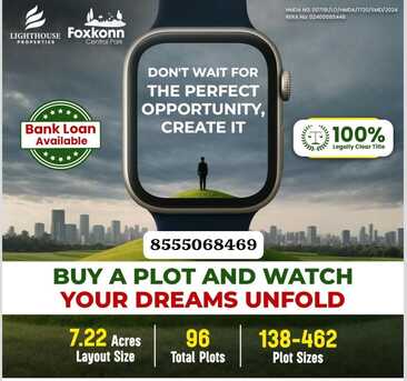 Mumbai, Residential Plots, INR 35000,  402 Sq. Yard,  Foxkonn Central Park &ndash; Premium HMDA Approved Open Villa Plots