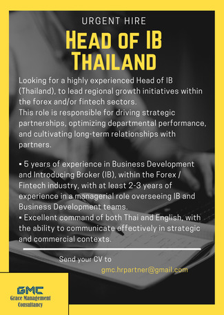 Ho Chi Minh City, Jobs, Head Of IB - Thailand
