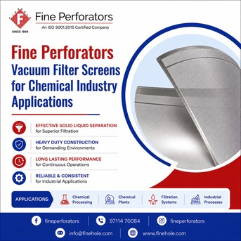 New Delhi, Appliances, INR 2000,  Fine Perforators Vacuum Filter Screens For Chemical Industry Applications