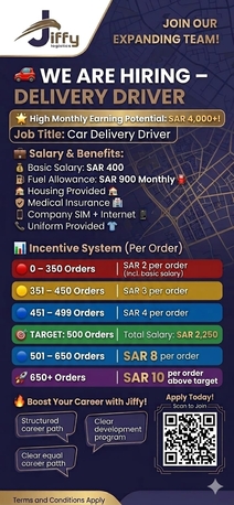 Al Khalij, Jobs, Delivery Driver Bike