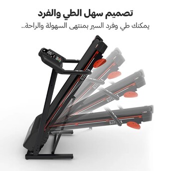 Riyadh, Sporting Goods, SAR 1299,  Hillbro Foldable Motorized Treadmill 2.0 HP - 53TH11