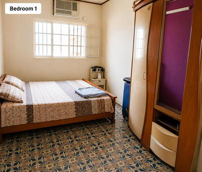 Naim, Rooms for Rent, BHD 90/month,  Fully Furnished 2 Bedroom Apartment / Family Flat For Rent In Manama