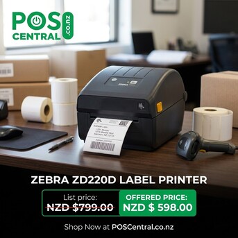 Auckland, Computers, NZD 598,  ZEBRA ZD220D Desktop Label Printer With Fast USB Printing