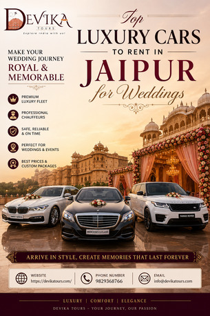 Jaipur, Travel, Luxury Wedding Car Rental Jaipur For Memorable Celebrations