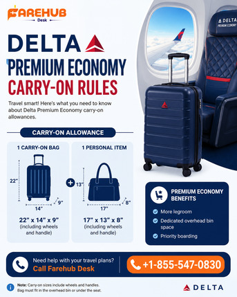 New York, Travel, Delta Premium Economy Carry-On Rules