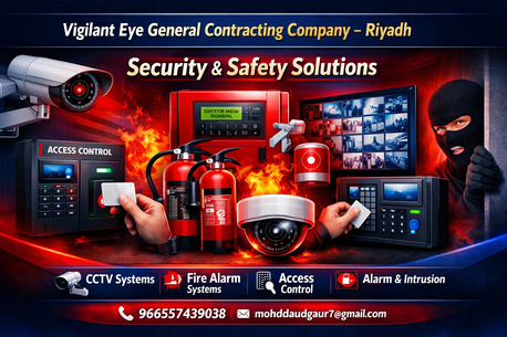 Riyadh, Technical, Vigilant Eye &ndash; CCTV &bull; Fire Alarm &bull; Access Control Installation & AMC &ndash; Riyadh