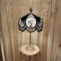 USD 570,  Buy Vintage Lampshade Fringe With Glass Beads Online USA For Victorian & Rustic Home Décor