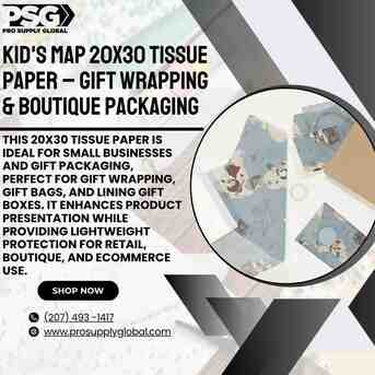 New York, Materials, USD 5,  Patterned Tissue Paper For Gift Bags & Retail Packaging
